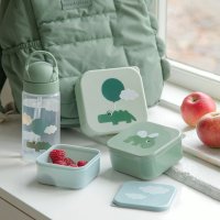 Set 3 caserole pentru gustari Done by Deer Happy Clouds green - 2