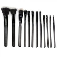 Set 12 Pensule de Machiaj cu Etui Negru - 2