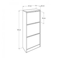 Dulap pentru Pantofi SHC-330 Alb - Design Modern si Practic - 6
