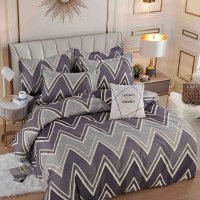 Set Lenjerie cu Elastic 180x200 Dormy Crest, 6 Piese din Finet - 1
