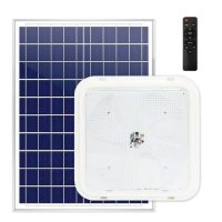Lampa LED solara 100W, 200W sau 300W, cu panou solar, telecomanda si protectie IP65 - 1