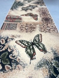 Covor Traversă Lotos Bej 120x700 cm - Delta Fluturi 1607 110 - 2