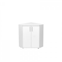 Comoda de Colt ALMA, 2 Usi, Alb, Dimensiuni 60x60x82 cm - 1
