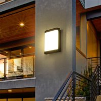 Aplica Exterior Techstar® LED Light EX10 , Putere 20W, A++, Rezistenta la Apa si Praf, Alb Cald, 3000K, Plastic ABS - 4