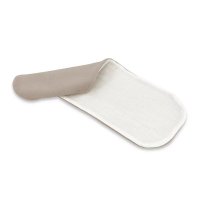 Baveta pentru umar Qmini din muselina si bambus, Mocha+Cream, Oeko Tex Standard 100 - 1
