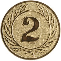 Emblema medalie cupa cu numar, 25mm - simbol pentru premii - 1