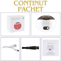 Unghiera electrica profesionala, Adsinio, Sterilizare cu raze UV, Portabila, USB-C, 3 trepte de viteza, Alb - 2