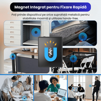 Mini Reportofon Z26 32GB Negru, Inregistrare pana la 384h, Activare Vocala, Magnet Dublu – ZeroSecrets - 7