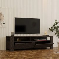 Comoda tv Combe culoare antracit 140 cm - 1