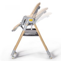 Scaun de masa pentru copii 2 in 1 Kinderkraft Lastree Wooden - 4