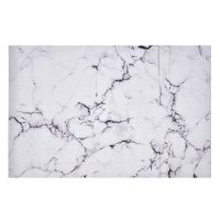 Covoras de Baie Marble 60x40cm, Alb Antiderapant si Extra Absorbant - 2
