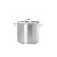 Oala inalta cu capac profesionala, volum 14 L diametru 300 mm inaltime 300 mm,inox - 1