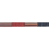Brau decorativ Forma T-315 Rojo, pentru baie si bucatarie, 3 x 31.6 cm - 1