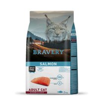 Hrana Uscata Bravery pentru Pisici Sterilizate, Somon, 2 kg - 1