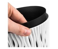 Ghiveci Alb Rotund pentru Flori, Capacitate de 3L, Dimensiuni 16x18 cm - 1