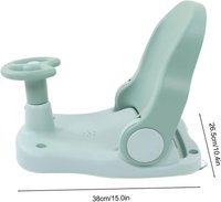 Scaun de baie Little Mom Driver Pink cu volan si spatar reglabil in 3 pozitii, margini rotunjite, fixare cu ventuze, dimensiune 20x40x18 cm, varsta recomandata 6 luni+ - 3