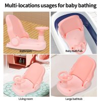 Scaun de baie Little Mom Driver Pink cu volan si spatar reglabil in 3 pozitii, margini rotunjite, fixare cu ventuze, dimensiune 20x40x18 cm, varsta recomandata 6 luni+ - 8