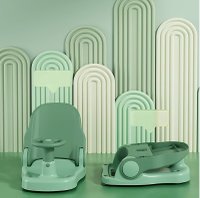 Scaun de baie Little Mom Driver Pink cu volan si spatar reglabil in 3 pozitii, margini rotunjite, fixare cu ventuze, dimensiune 20x40x18 cm, varsta recomandata 6 luni+ - 10