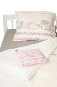 Lenjerie pat copii Odette Pink 100x14040x60 cm - 1