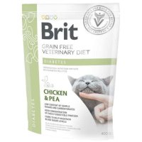 BRIT VD Diabetes, Pui, dietă veterinară, hrană uscată fără cereale pisici, diabet, 400g - 2