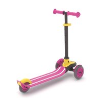 Trotineta pentru copii Chillafish Scotti Pink cu ghidon reglabil, roti ABEC-5, greutate admisa 50 kg - 1