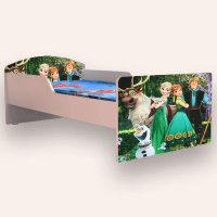 Pat pentru copii Frozen varianta 2, 2-8 ani, 140x70 cm - 2