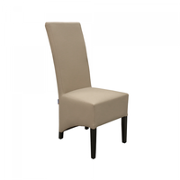 Scaun Vanessa pentru living, din piele ecologica, crem, dimensiuni 46x65x107 cm - 1