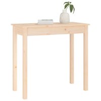 Masa consola din lemn masiv de pin netratat, 80 x 40 x 75 cm - 4