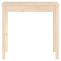 Masa consola din lemn masiv de pin netratat, 80 x 40 x 75 cm - 5