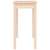 Masa consola din lemn masiv de pin netratat, 80 x 40 x 75 cm - 6