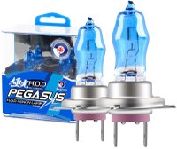 Set 2 becuri Pegasus H7 Xenon EFFECT halogen putere 100W 1500 lumeni temperatura 6000K - 1
