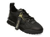 Pantofi sport barbatesti REPLAY MS1P2UL negri din material textil si piele naturala - 1