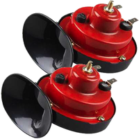 Set 2 X Claxon ROSU 12V Auto universal - 1