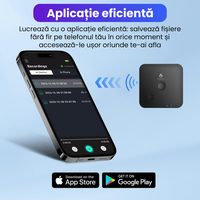 Reportofon inteligent AI 64 GB, ChatGPT, 100 de limbi, inregistrare 1000 ore, autonomie 8 ore, aplicatie, magnetic - 7