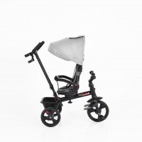 Tricicleta pentru copii Byox Quick Grey cu roti EVA, sezut reversibil si spatar reglabil, suport pentru picioare, frana pe rotile din spate si maner cu control al directiei - 8