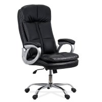 Scaun Directorial OFF 799 Negru - Capacitate 200 KG, Piele Ecologica - 1