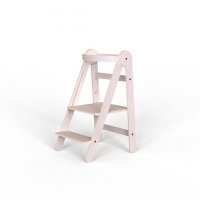 Turn de invatare MamaToyz Learning Tower pliabil din lemn Natur - 6