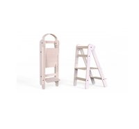 Turn de invatare MamaToyz Learning Tower pliabil din lemn Natur - 9