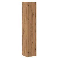 Dulap de colt Artisan din Lemn Prelucrat, Stejar, 33x33x165 cm - 6