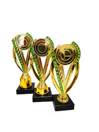 Cupa MS189, Golden-Green - Eloxat cu Soclu de Marmura - 1