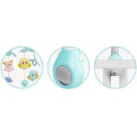 Carusel muzical 2in1 pentru bebelusi Ricokids Albastru cu telecomanda ,13 melodii linistitoare, cronometru, functie proiector si lampa de veghe - 3