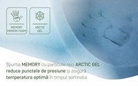 Saltea Argentum Therapy 160x200 cm, H 18 cm, cu Ioni de Argint, Super Ortopedica si Anatomica - 9