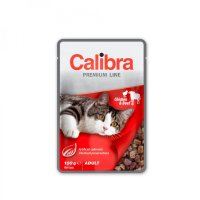 CALIBRA Premium Line, Pui și Vită, plic hrană umedă pisici, (în suc propriu), 100g - 2