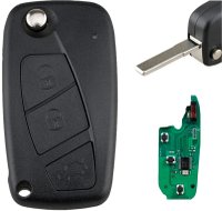 Cheie Auto Programabila Completa 433MHz, cu 3 butoane, compatibila Fiat Qubo, Fiorino, Doblo, Punto, Citroen Nemo - 3