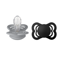 Set 2 suzete Bibs Supreme Silicon tetina simetrica 0 luni + CloudBlack - 4