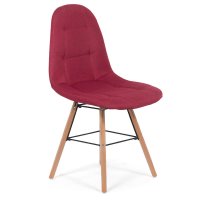 Scaun de dining BUC 232N in nuanta rosu vibrant - 1