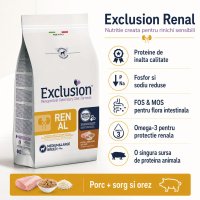 EXCLUSION Dieta Veterinara Monoproteica pentru Caini M-XL, Porc si Sorg, 12kg - Solutie pentru Sanatatea Renala - 4