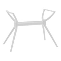 Stalp picior suport blat masuta de cafea Herno alb 106x61x73 cm - 1