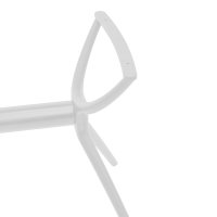 Stalp picior suport blat masuta de cafea Herno alb 106x61x73 cm - 4