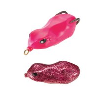 Nălucă Tiemco Vajra Frog FRG-60, Pink Glitter, 6cm - 1